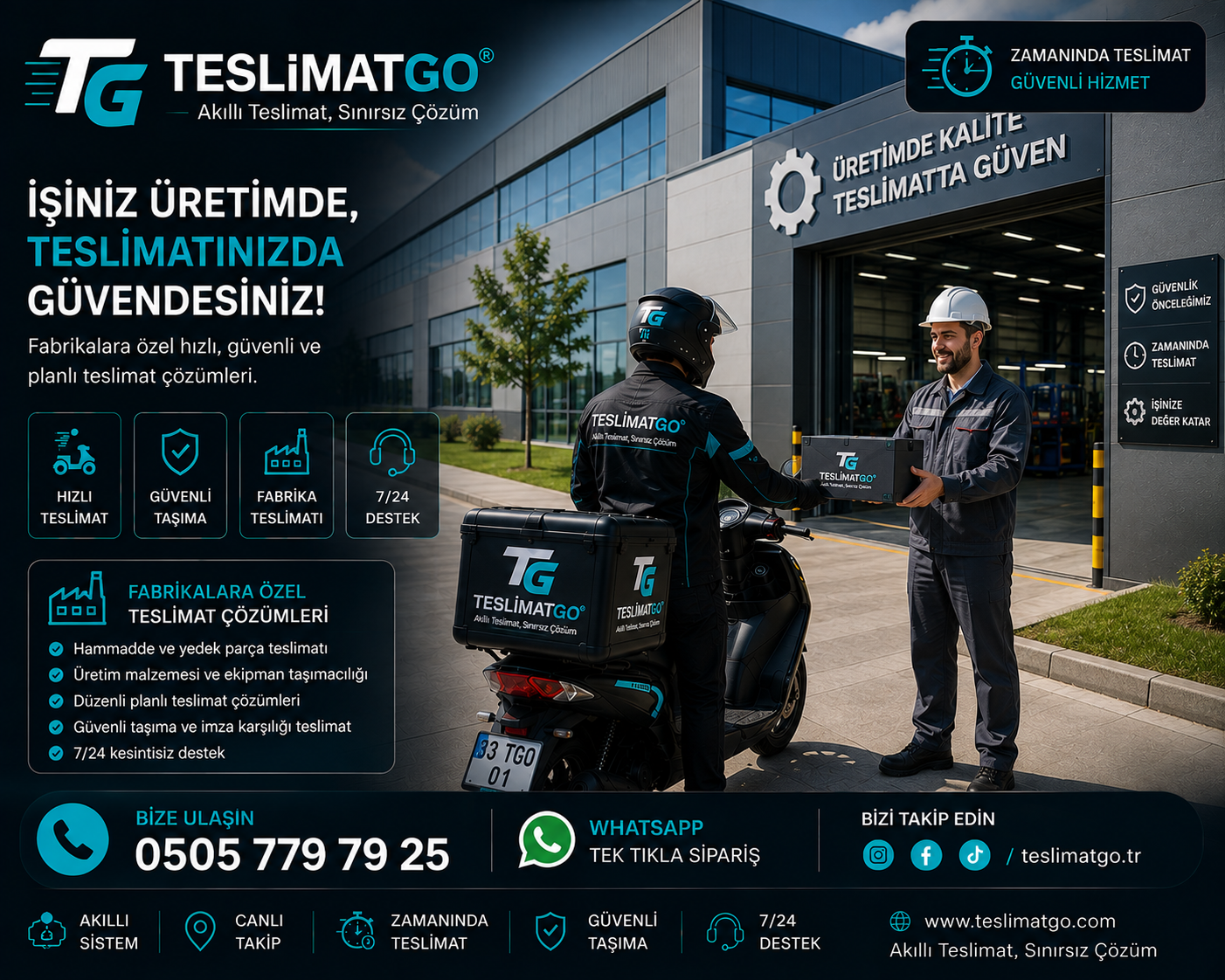 Fabrika ve üretim teslimatı