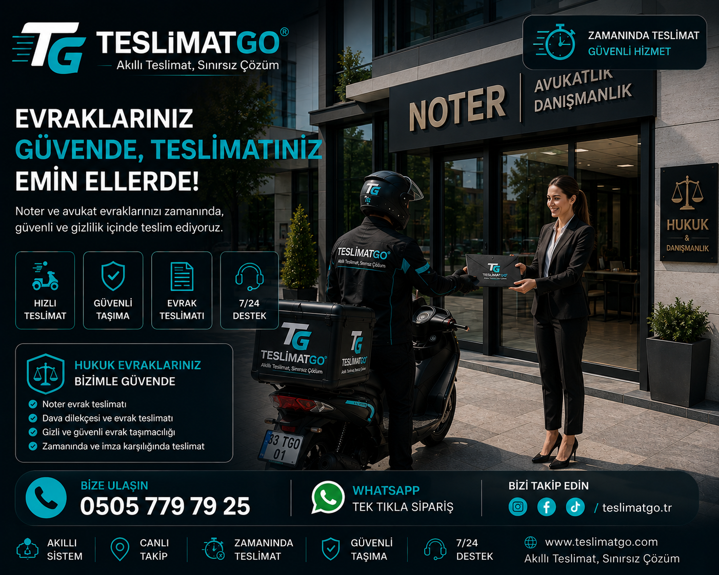 Noter ve avukatlık evrak teslimatı